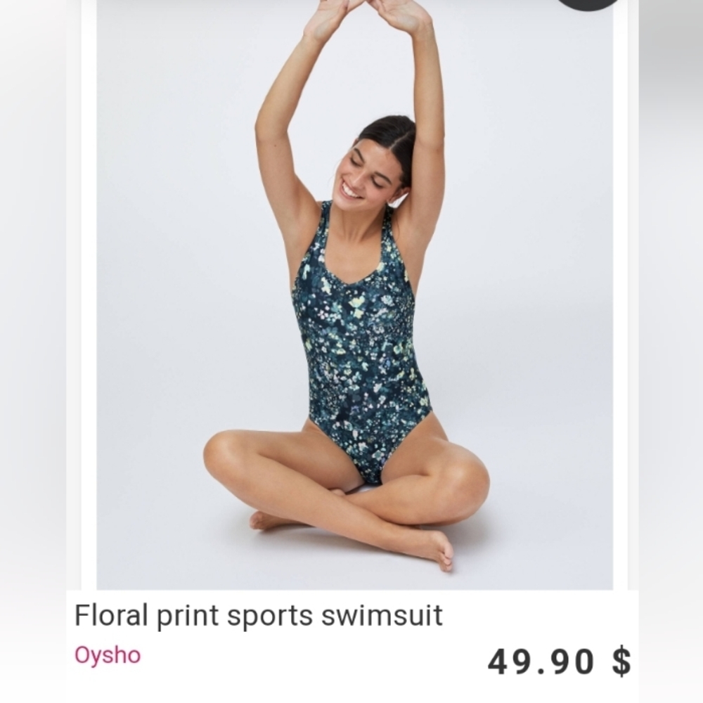 Women's sz small new nwt one-piece swimsuit by Oysho